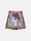 Zimmermann Lilac Silk Blend Shorts In Purple