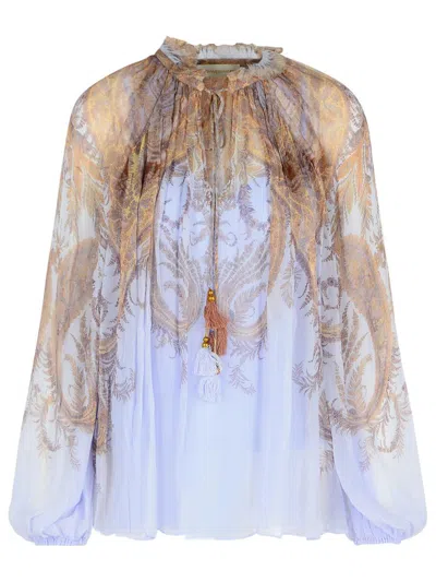 ZIMMERMANN ZIMMERMANN LILAC VISCOSE BLOUSE