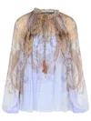 Zimmermann Lilac Viscose Blouse In Purple