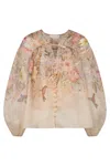 Zimmermann Illuminate Drawn Shirt And Blouse Pink