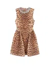 Zimmermann Crush Crystal-embellished Paneled Leopard-print Linen And Silk-blend Mini Dress