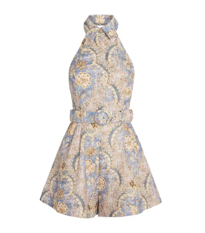 ZIMMERMANN LINEN AWAKEN PLAYSUIT