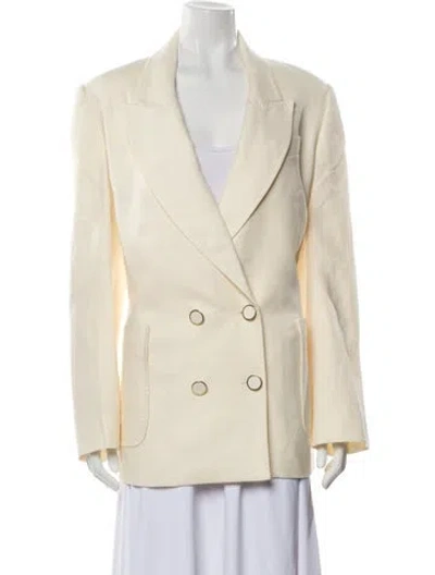 Pre-owned Zimmermann Linen Blazer In Neutral