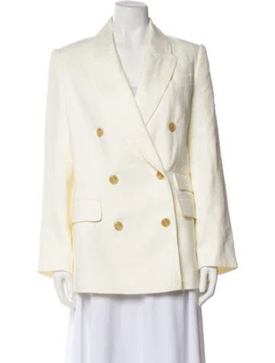 Pre-owned Zimmermann Linen Blazer In Neutral