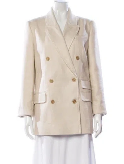 Pre-owned Zimmermann Linen Blazer In Neutral