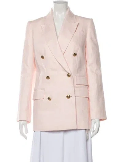 Pre-owned Zimmermann Linen Blazer In Pink