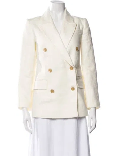 Pre-owned Zimmermann Linen Blazer W/ Tags In Neutral