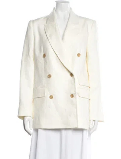 Pre-owned Zimmermann Linen Blazer W/ Tags In Neutrals