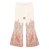 Zimmermann Rhiannon Multicolor Flared Pants With Drawstring Waist And Paisley Print In Cotton Woman