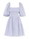 Zimmermann Minikleid Aus Leinen Mit Cut-outs In Púrpura