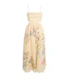 ZIMMERMANN ZIMMERMANN LINEN FLORAL HALLIDAY DRESS