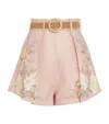 Zimmermann Waverly Tuck Short Pink Floral In Pink