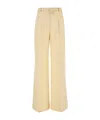 Zimmermann Pantalone Dalla Gamba Ampia Illuminate In Lino Crema  Donna In Nude