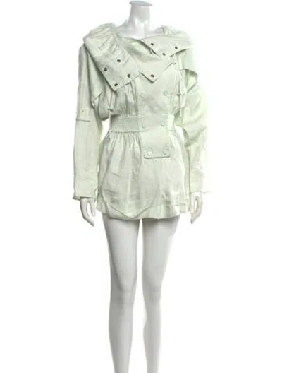 Pre-owned Zimmermann Linen Jumpsuit In Green