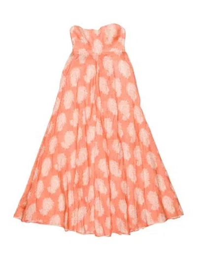 Pre-owned Zimmermann Linen Knee-length Dress W/ Tags In Pink