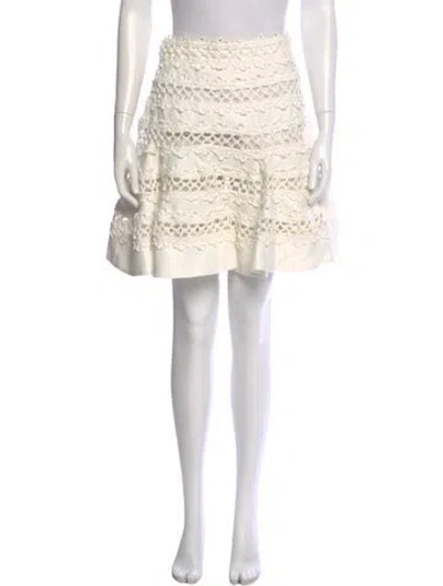 Pre-owned Zimmermann Linen Knee-length Skirt In Neutral