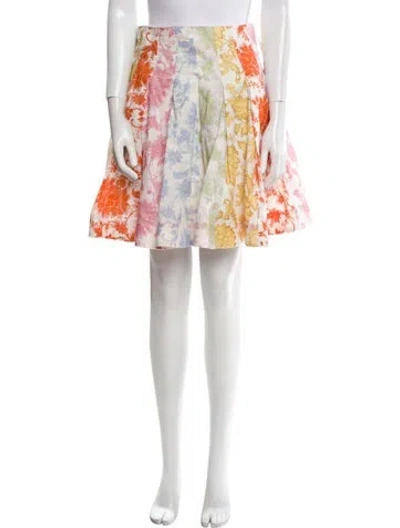 Pre-owned Zimmermann Linen Knee-length Skirt In Neutral