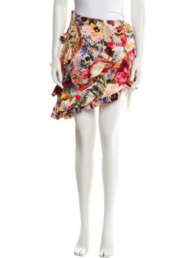 Pre-owned Zimmermann Linen Knee-length Skirt In Neutral