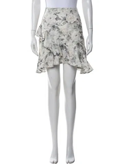 Pre-owned Zimmermann Linen Knee-length Skirt In Neutrals