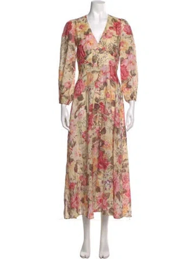 Pre-owned Zimmermann Linen Long Dress