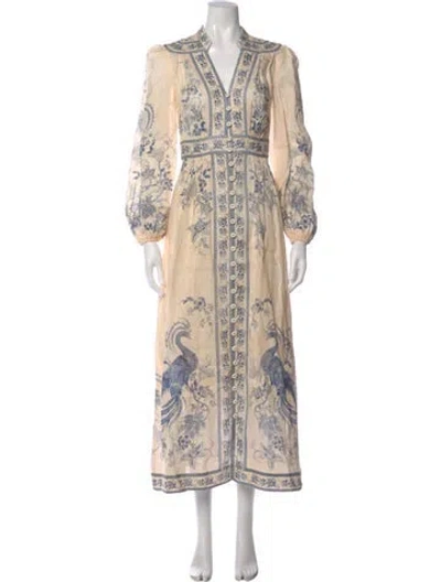 Pre-owned Zimmermann Linen Long Dress