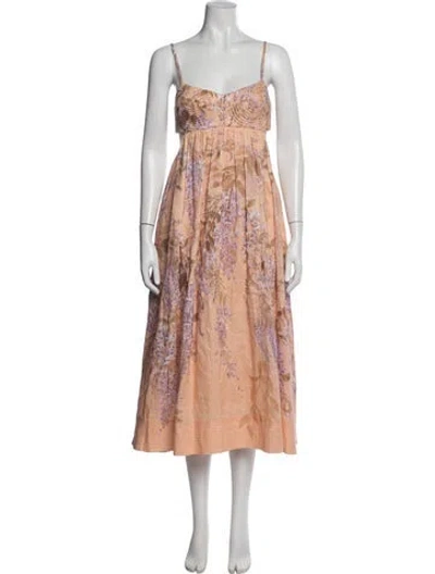 Pre-owned Zimmermann Linen Long Dress