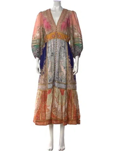 Pre-owned Zimmermann Linen Long Dress