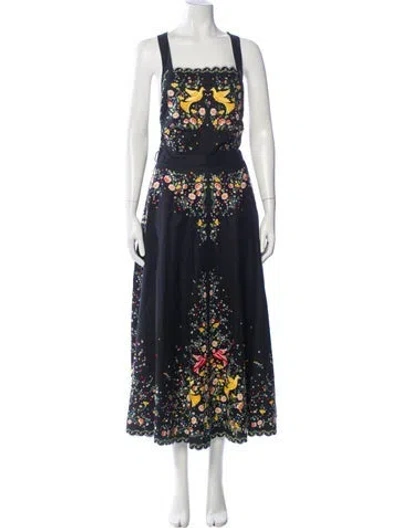 Pre-owned Zimmermann Linen Long Dress In Black