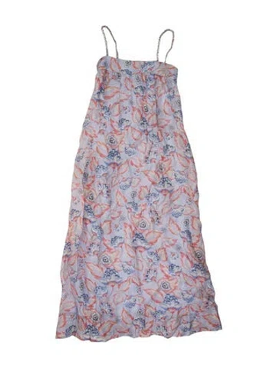 Pre-owned Zimmermann Linen Long Dress In Blue