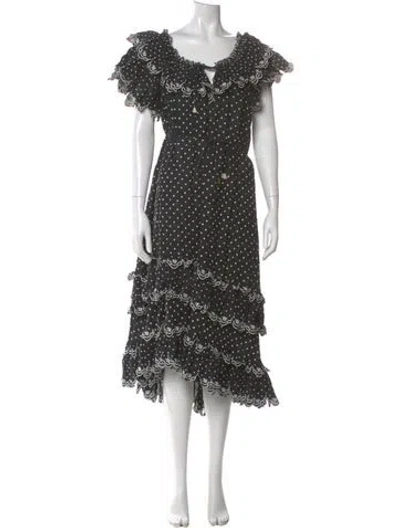 Pre-owned Zimmermann Linen Long Dress In Multi