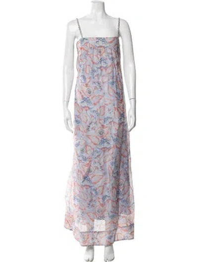 Pre-owned Zimmermann Linen Long Dress In Multicolor