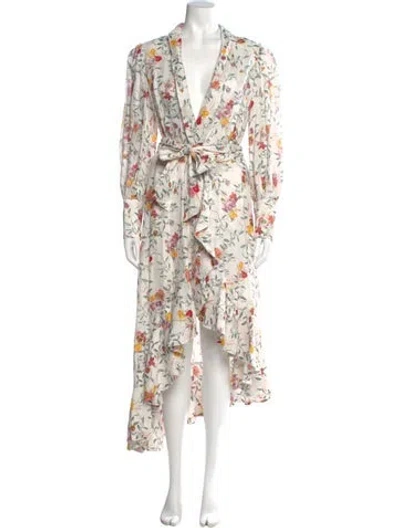 Pre-owned Zimmermann Linen Long Dress In Neutral