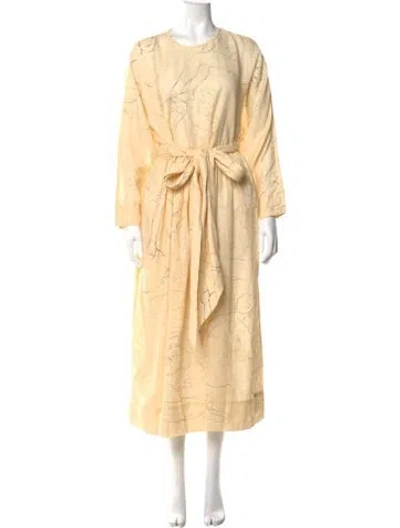 Pre-owned Zimmermann Linen Long Dress In Neutral