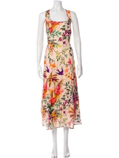 Pre-owned Zimmermann Linen Long Dress In Neutral