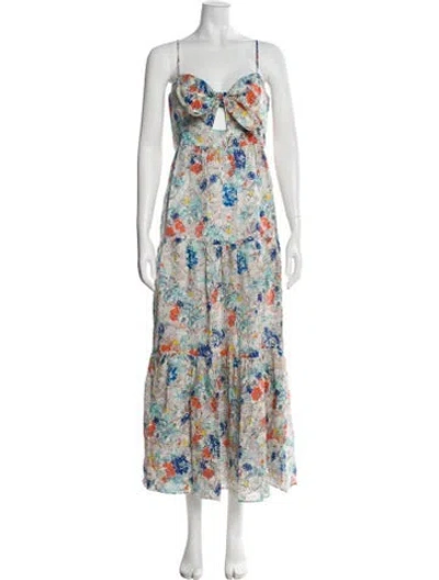 Pre-owned Zimmermann Linen Long Dress In Neutral
