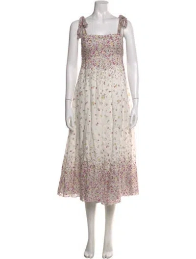 Pre-owned Zimmermann Linen Long Dress In Neutral