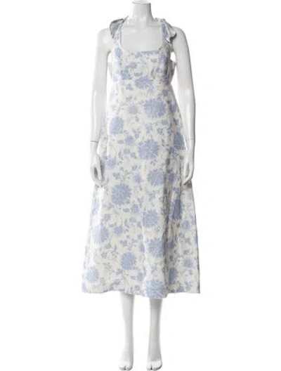 Pre-owned Zimmermann Linen Long Dress In Neutral