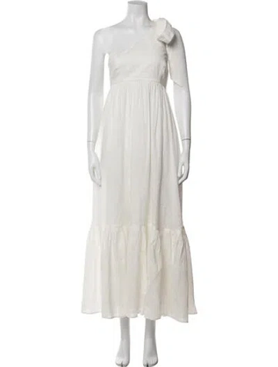 Pre-owned Zimmermann Linen Long Dress In Neutral