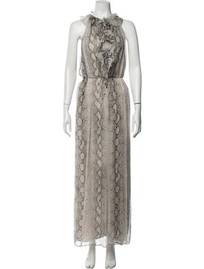 Pre-owned Zimmermann Linen Long Dress In Pink