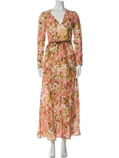 Pre-owned Zimmermann Linen Long Dress W/ Tags
