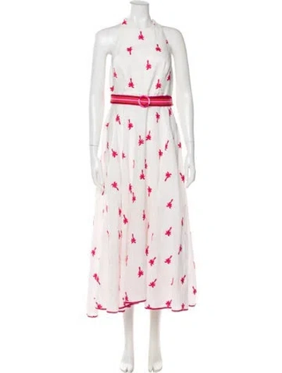 Pre-owned Zimmermann Linen Long Dress In White