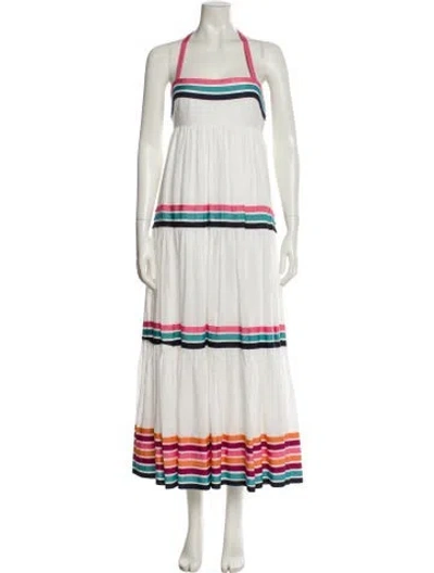 Pre-owned Zimmermann Linen Long Dress In White