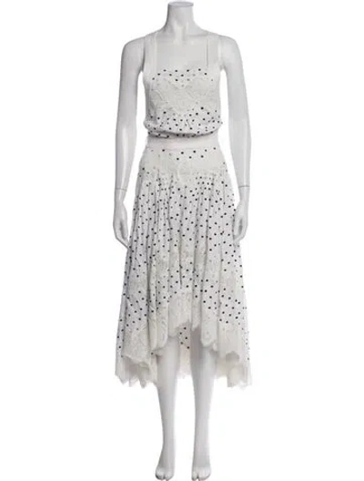 Pre-owned Zimmermann Linen Long Dress In White