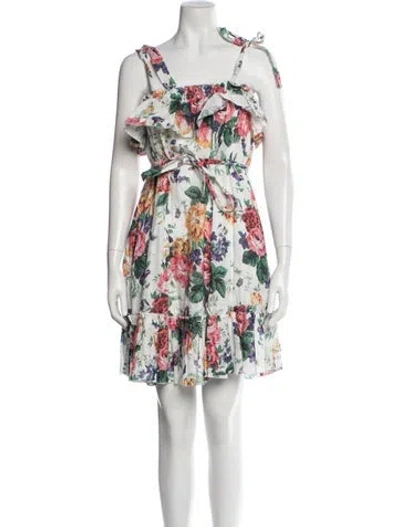 Pre-owned Zimmermann Linen Long Dress In White