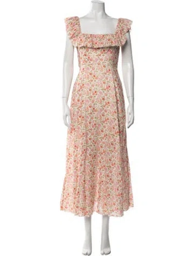 Pre-owned Zimmermann Linen Long Dress In White