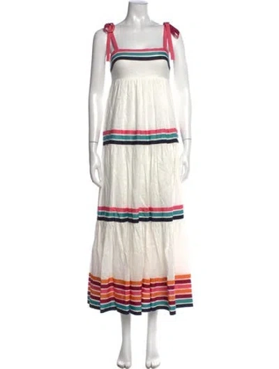 Pre-owned Zimmermann Linen Long Dress In White