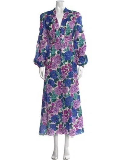 Pre-owned Zimmermann Linen Long Dress In White