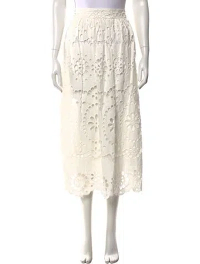 Pre-owned Zimmermann Linen Long Skirt In Neutral