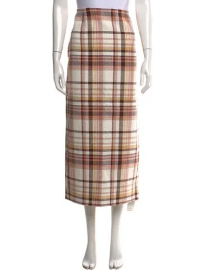Pre-owned Zimmermann Linen Long Skirt In Neutrals