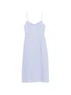 Zimmermann Kindred Spirit Luna Linen Midi Dress In Blue